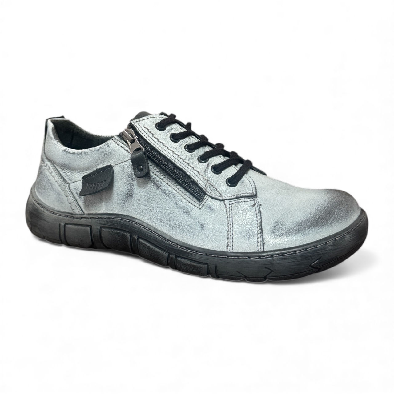 komfortní kožené boty pro široké chodidlo